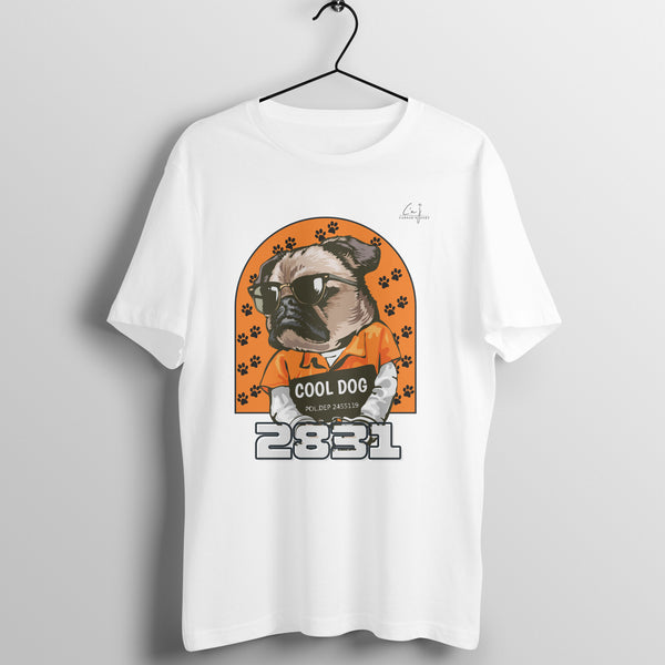 Unisex Round Neck T-Shirt | Cool Dog