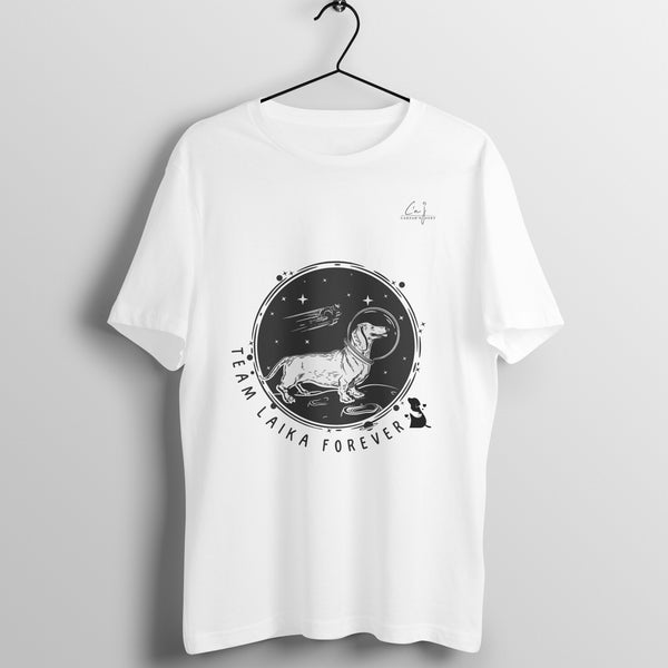 Unisex Round Neck T-Shirt | Space Dog